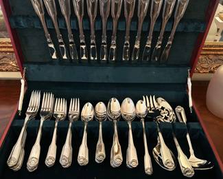 Oneida Stainless service for 12 more or less