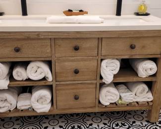 60 " solid wood vanity