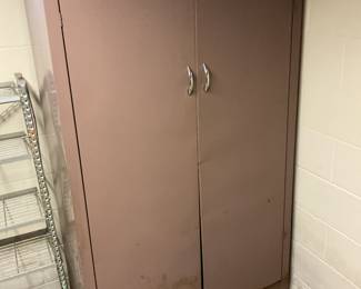 Metal storage cabinet