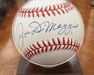 Joe DiMaggio signed baseball