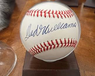 Ted Williams signed baseball