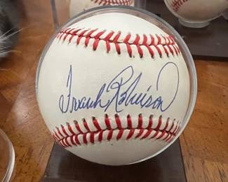 Frank Robinson signed baseball