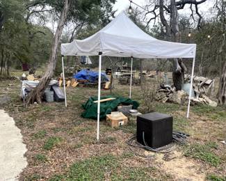 $1 bins. Tools, yard art