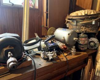 drum pieces, grinders of all kinds- polishing, bench , angle