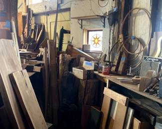 Wood pieces, large and small. Table tops, ebony, oak, cedar, rare wood pieces. Art ideas to furniture makings