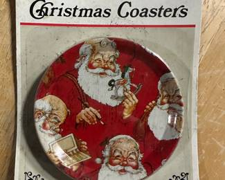 Sealed Vintage Christmas Coasters (Set of 8) - Santa Claus Art - No. T-1044
Description:
Rare vintage set of 8 Christmas coasters with classic Santa illustrations.
These are still sealed in the original packaging (No. T-1044), making them perfect for collectors, decorators, or anyone who loves nostalgic holiday items.