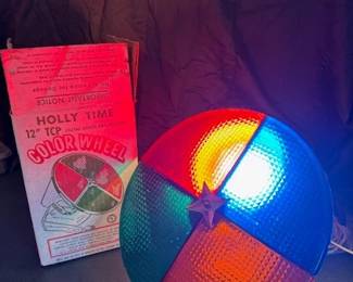 Vintage Holly Time color wheel. HiBid link: https://modestlambestatesales.hibid.com/