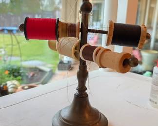antique Sewing notion holder