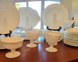 Milk glass collection