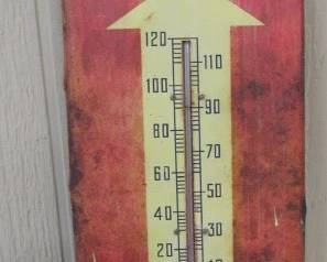 1950's Metal Royal Crown Cola Thermometer 