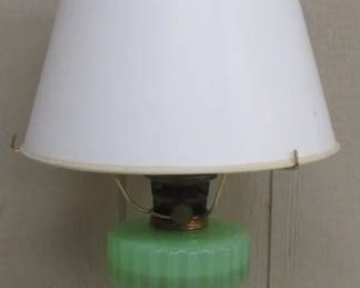 Aladdin Jadeite Oil Lamp