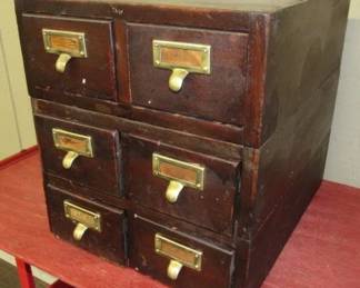 6 Drawer Card File Cabinet