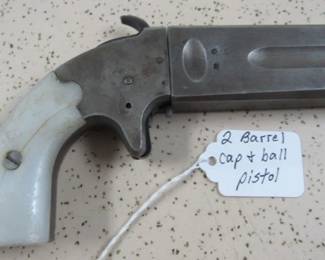 2 Barrel Cap & Ball Pistol