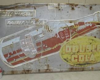 1947 Metal Double Cola Sign