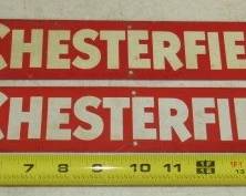 Tin Chesterfield Cigarettes Door Pushes 