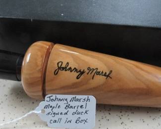 Johnny Marsh Maple Barrel Signed Duck Call in Box