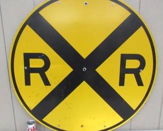 Metal Railroad Crossing Sign