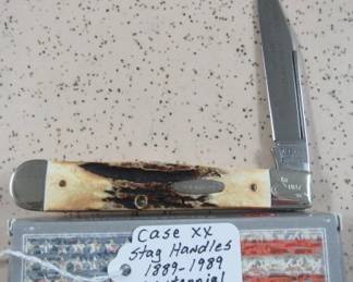 Case XX Stag Handle Centennial Knife - 1889-1989 
