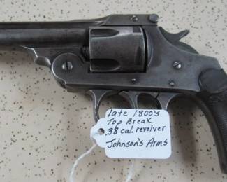 Late 1800's Top Break .38 Caliber Revolver - Johnson's Arms Co.