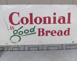 1950's Metal Colonial Bread Country Store Sack Rack