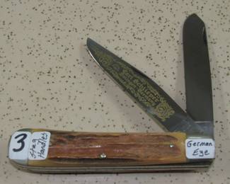 German Eye Stag Handle Knife