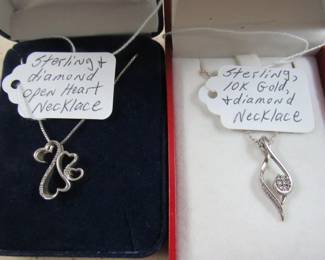 Sterling & Diamond Necklaces