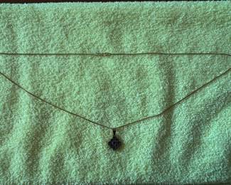 Sterling Silver Necklace with 18K Gold Incan Cross Pendant