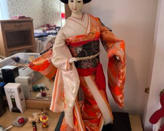 Vintage Japanese Geisha Doll Figurine