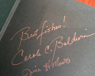 "One Fish, Two Fish, Crawfish, Bluefish. The Smithsonian Sustainable Seafood Cookbook" Autographed by Carole C. Baldwin & Julie H. Mounts
