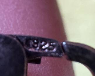 Sterling Silver Bracelet with Metal Greek Letter Charms