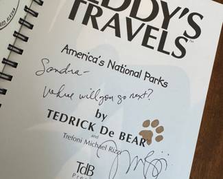 "Teddy's Travels" Autographed by Trefoni Michael Rizzi