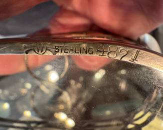 Sterling Silver Basket & Sterling Silver Condiment Set