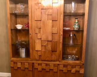 *PRE-SALE Rare, Beautiful Vintage 2 Piece Mid Century Jessup Furniture Corp Hutch/China Cabinet, Table & 6 Chairs SET $1,500 *SET Includes Lighted Hutch w/ Glass and Drawers. Measures 58 inches wide X 17 inches deep X 70 inches tall
*SET Includes Table with 2 x 18.5 inches each leaves and 6 Chairs. Measures 64 inches Long without leaves x 40 inches Wide x 28 inches Tall. These are Rare to find. SET is $1,500.  Or $1000 for JUST Cabinet or $600 for JUST Table & Chairs..