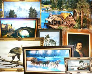 many decorative oil paintings