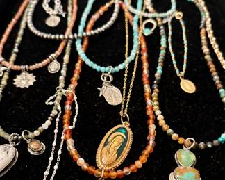 A SAMPLING OF THE CUSTOM MADE STERLING JEWELRY BY E CRANEK DESIGNS- EVELYN