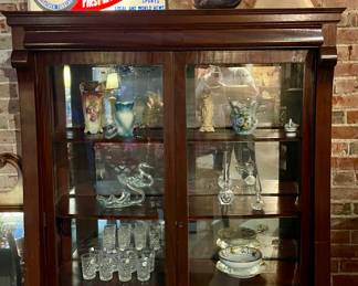 VINTAGE CURIO CABINET