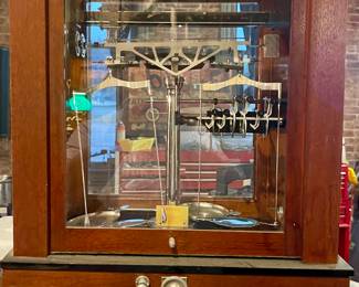 ANTIQUE VOLAND & SONS APOTHECARY SCALE