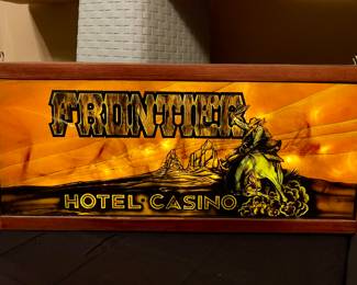 LIGHTED FRONTIER HOTEL/CASINO SIGN