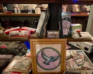 DOMINOES, CARDS, VINTAGE CARD SHUFFLER