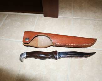Vintage Cutco Hunting Knife W/Leather Sheath