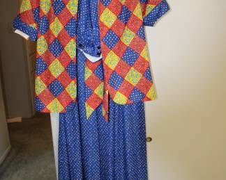Vintage Three Piece Dress W/Halter Top
