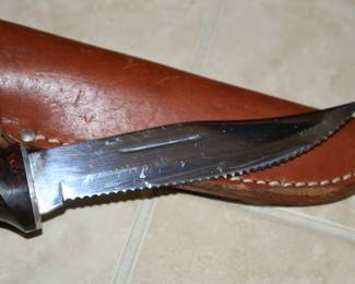 Vintage Cutco Hunting Knife W/Leather Sheath
