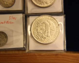 Vintage Mexican Silver Coins