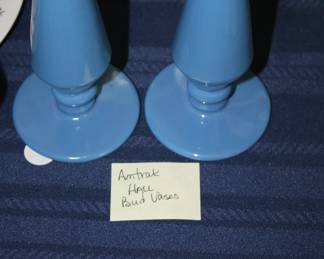 Hall Pottery Amtrak Bud Vases
