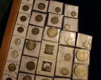 Vintage US & Foreign Coins Silver