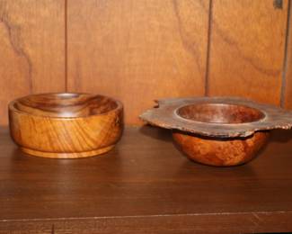 Turned Wood Bowl, Burlwood Bowl