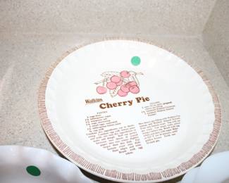 Vintage Watkins Cherry Pie Plate