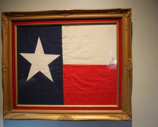 Framed Texas Flag