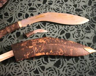 Vintage Gurkha Khukuri Knife & Sheath