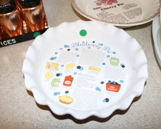 Vintage Blueberry Pie Plate